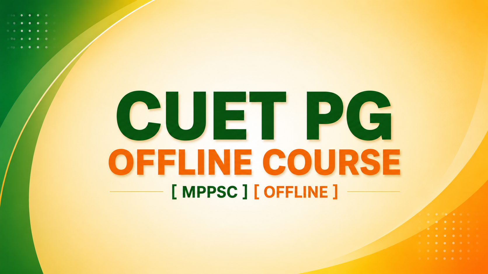 CUET PG OFFLINE COURSE 